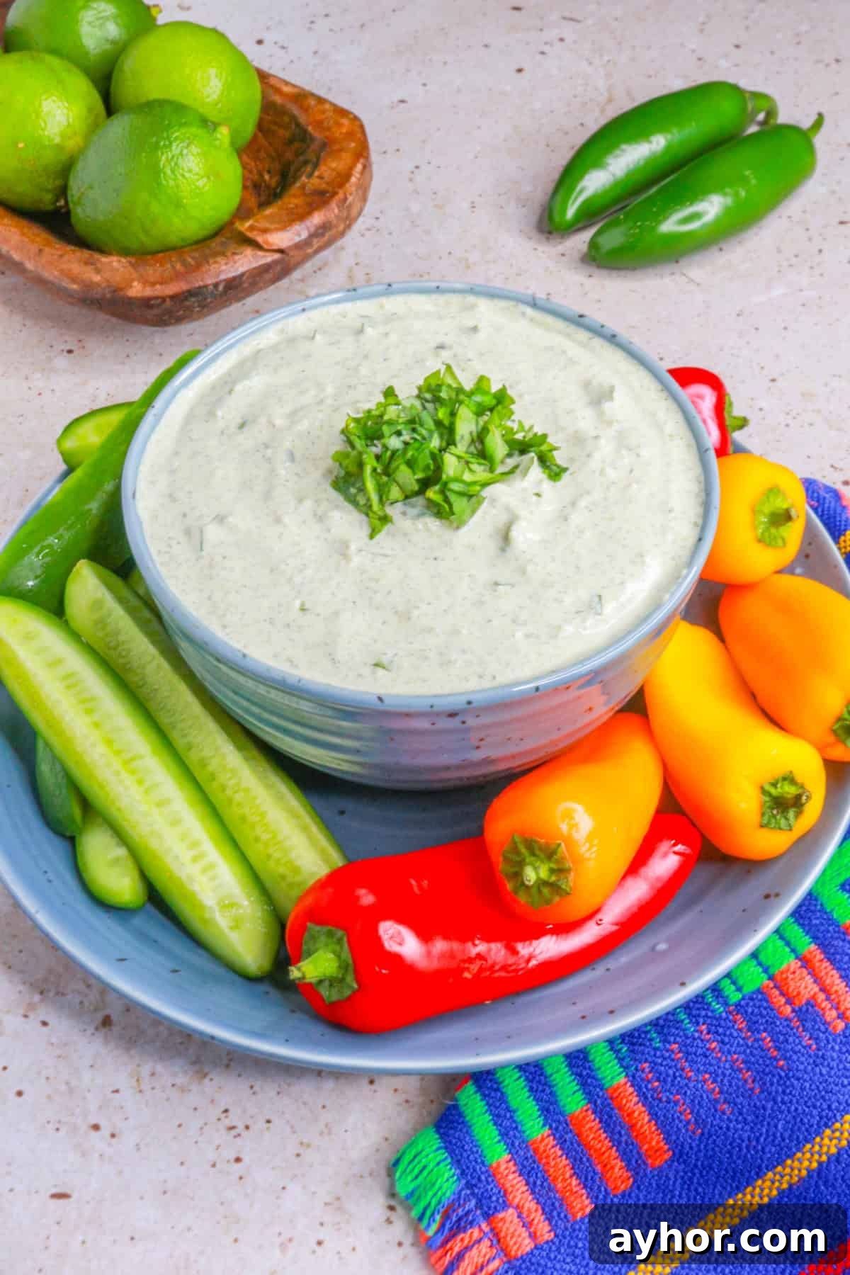 Creamy Jalapeño Ranch Dip Recipe for Parties & Snacks 2 Jalapeño Ranch Dip
