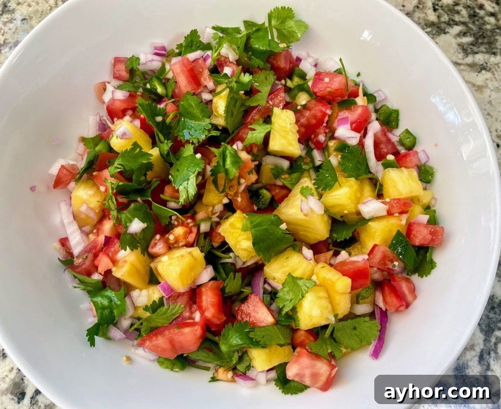 Pineapple salsa