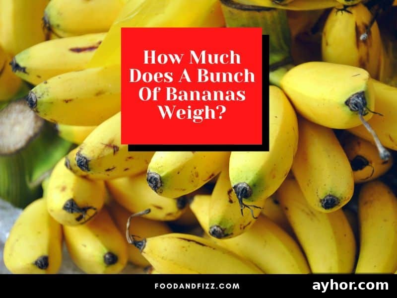 Average Weight of a Bunch of Bananas 2 How Much Does A Bunch Of Bananas Weigh?