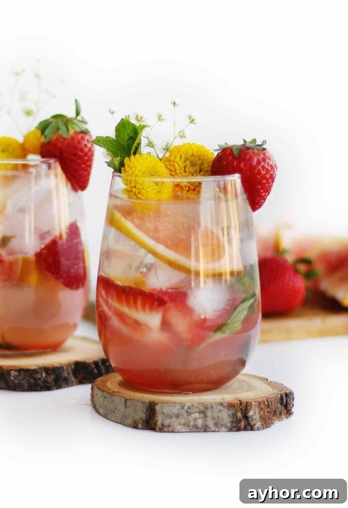 Grapefruit Strawberry Mojito Grapefruit Strawberry Mojito