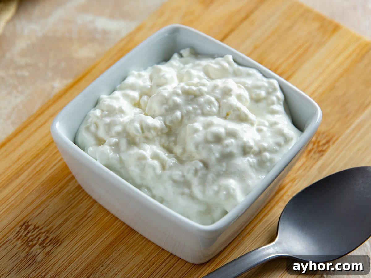 Cream Cheese Substitutes: 30+ Swaps for Any Recipe 3 Cottage cheese in a small, white, square bowl.