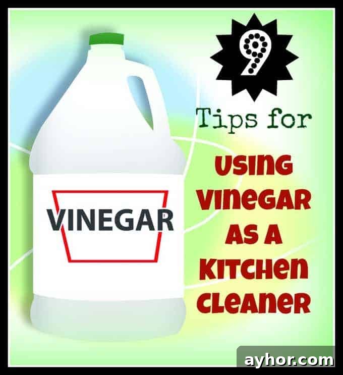 Using Vinegar as a Kitchen Cleaner