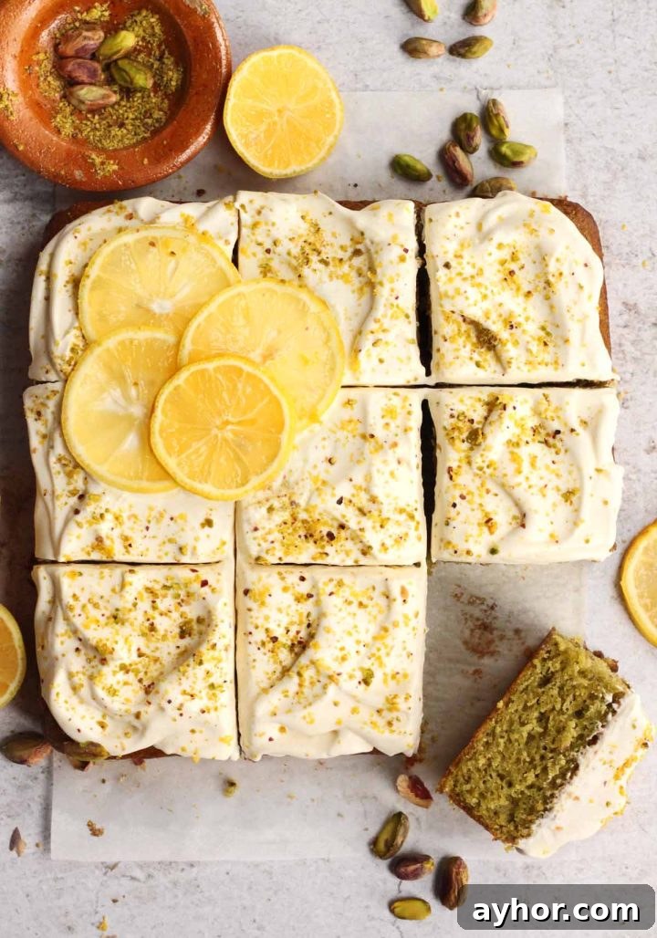 Zesty Lemon Pistachio Cake Recipe with Toasted Nuts 3 lemon pistachio cake