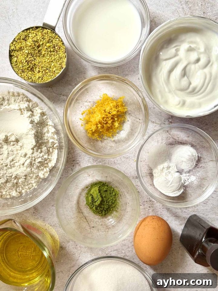 Zesty Lemon Pistachio Cake Recipe with Toasted Nuts 4 lemon pistachio cake ingredients