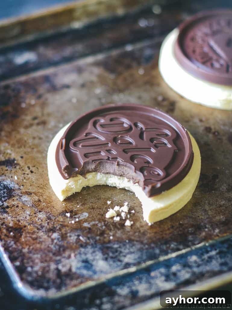 Chocolate-Topped Shortbread Cookies (Petit Écolier Style) 6 vegan gf shortbread cookies with chocolate