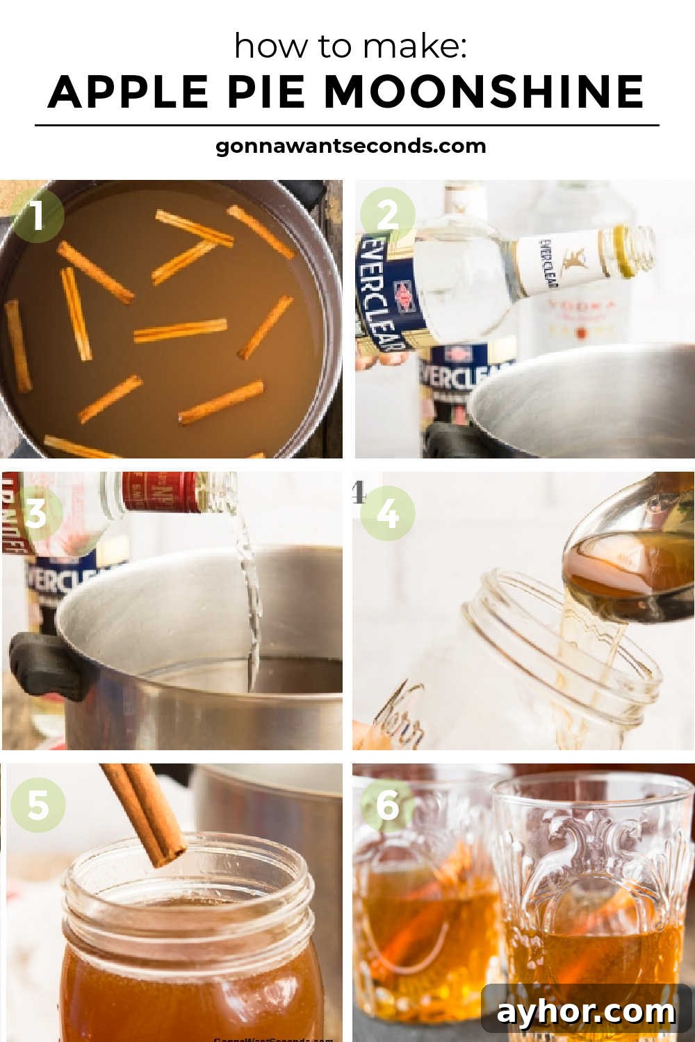 Spice up the holidays with apple pie moonshine, the fiery beverage of outlaws domesticated by a touch of grandma’s apple pie. A unique gift for adult pals. #moonshine #applepiemoonshine step by step how to make apple pie moonshine