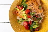 Grilled Salmon with Tomato-Caper Vinaigrette Recipe