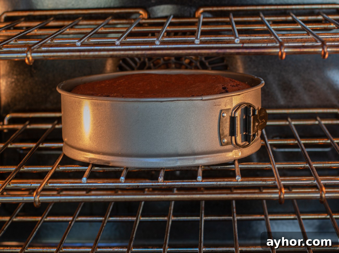 The cake baking