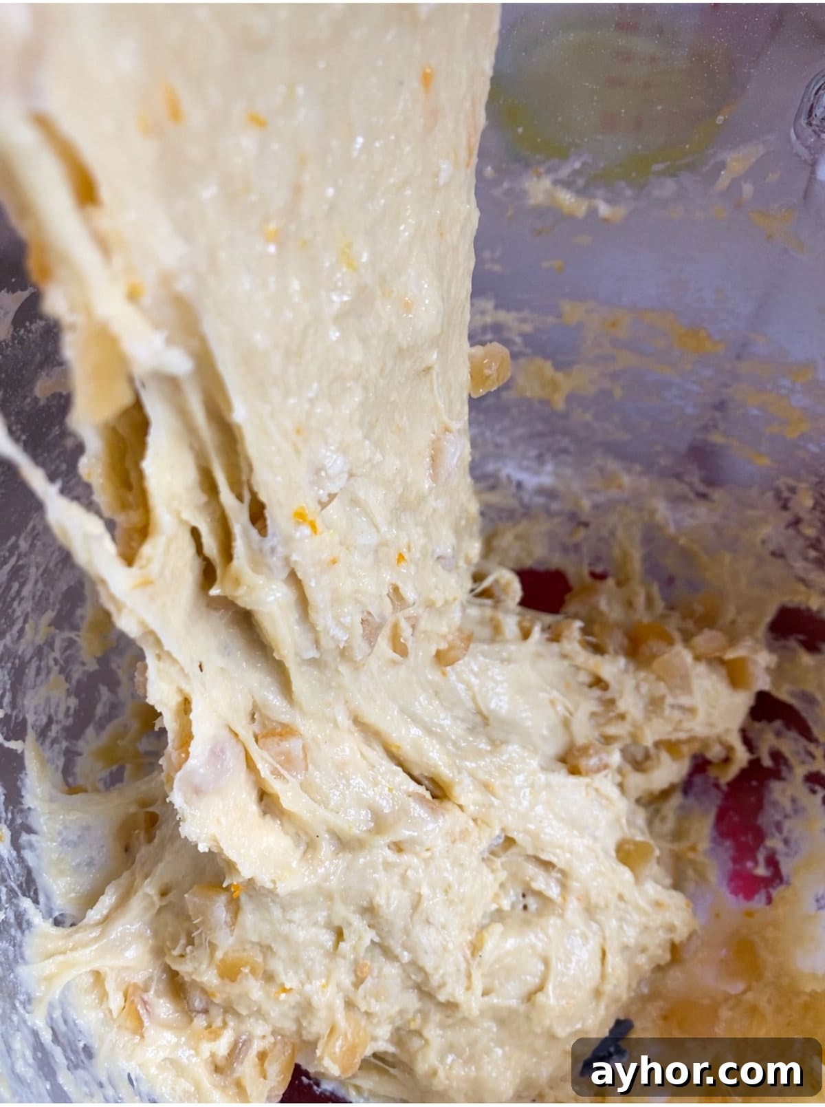 Classic Italian Panettone Recipe: Authentic Holiday Sweet Bread 12 sticky dough stage.
