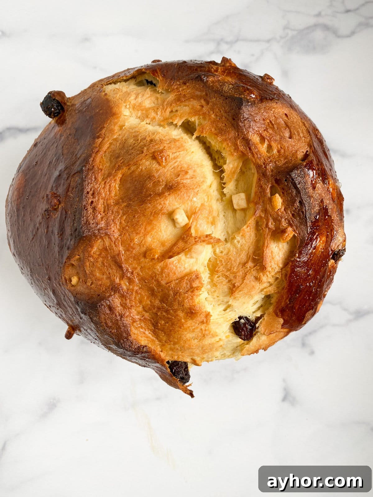 Classic Italian Panettone Recipe: Authentic Holiday Sweet Bread 18 fished and baked Italian panettone