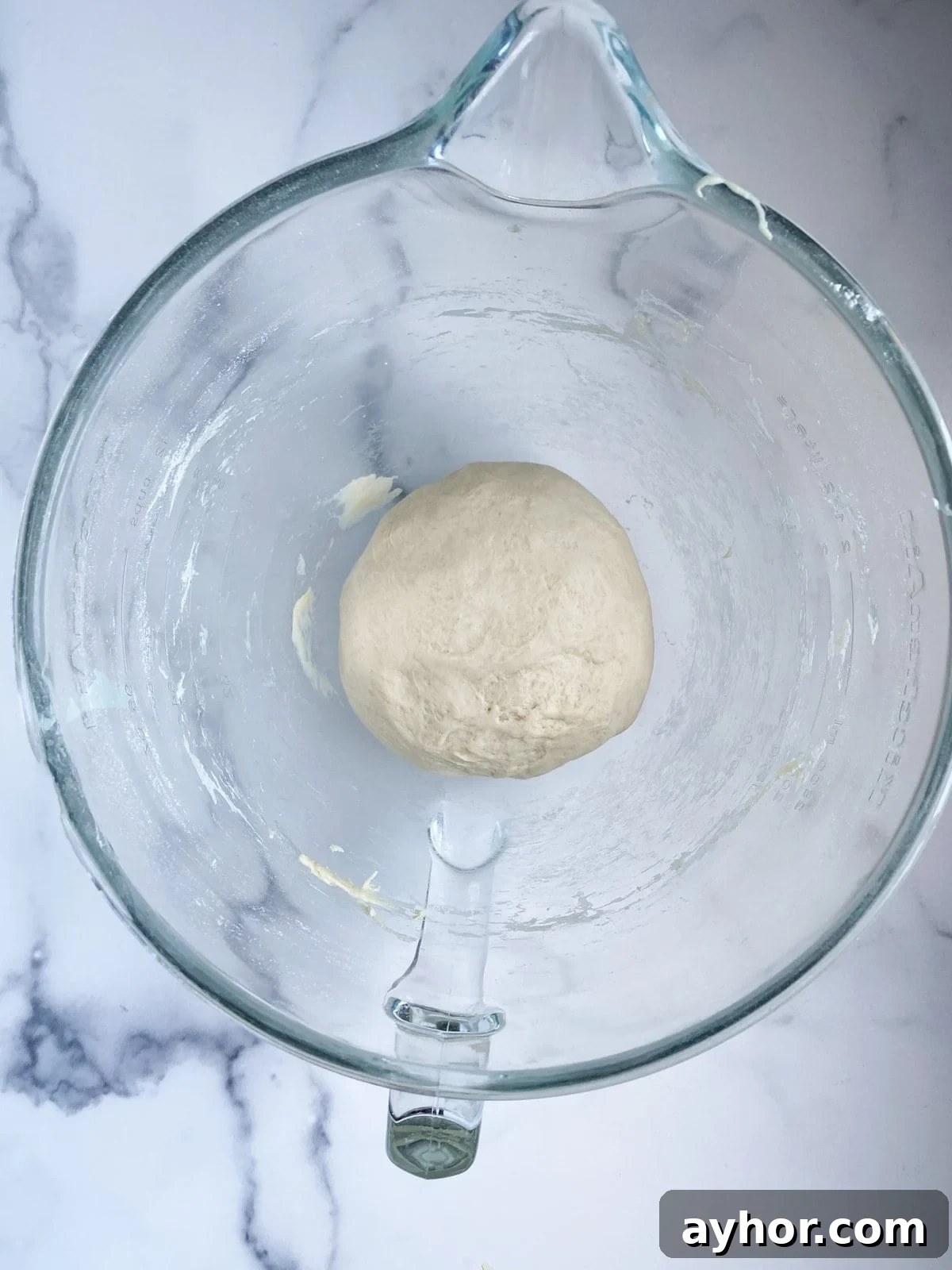 Classic Italian Panettone Recipe: Authentic Holiday Sweet Bread 9 Process for making panettone: dough starter after mixing with first flour addition.