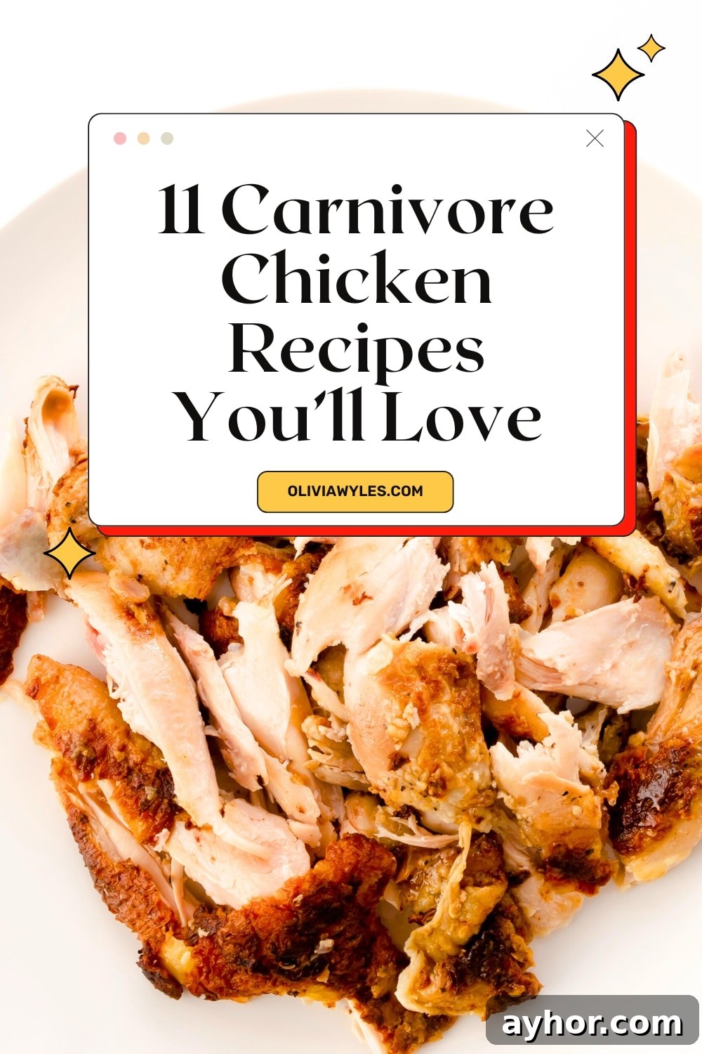 Carnivore Chicken Recipes Pinterest Image
