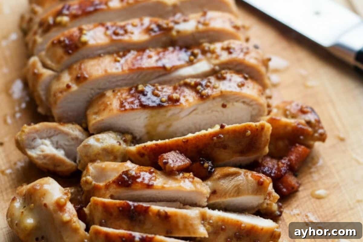 Sliced the rested chicken into strips.