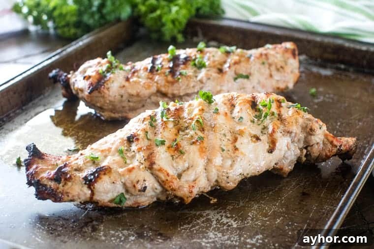 Ranch-Marinated Grilled Pork Tenderloin Recipe 3 Grilled Pork Loin on sheet pan