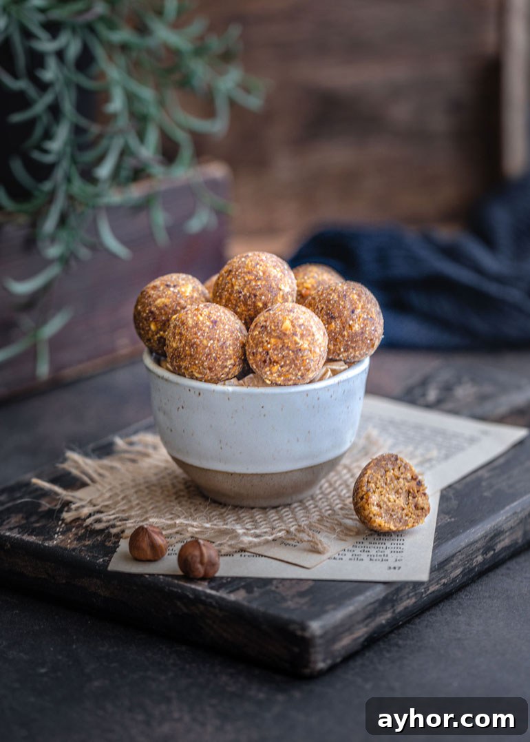 3-Ingredient Hazelnut Energy Bites for Quick Natural Fuel 2 3-Ingredient Hazelnut Energy Balls