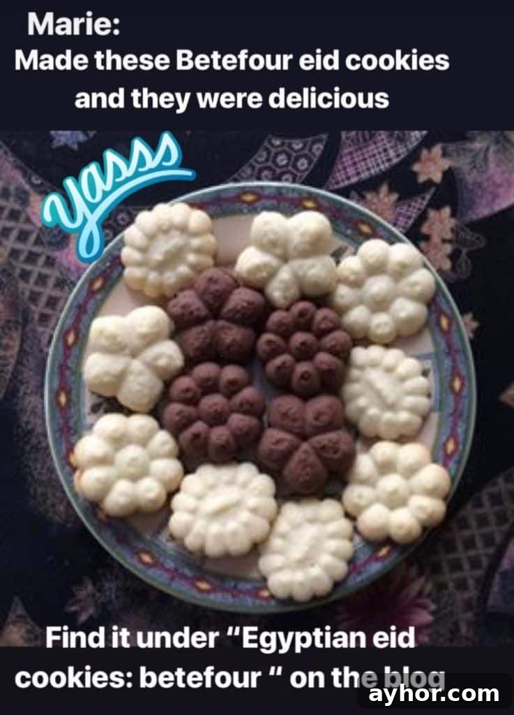 A pan filled with cookies made by a fan