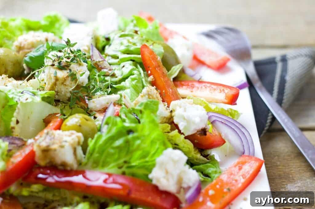 27 Perfect Side Dishes to Serve with Chicken Piccata 3 close up of greek salad