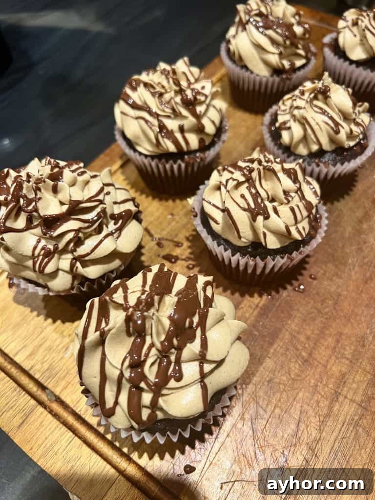 Espresso Chocolate Peanut Butter Cupcakes Recipe 3 img 2644 2