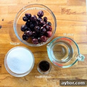 Cherry Vanilla Syrup Recipe for Homemade Drinks & Desserts 3 Ingredients for Cherry Vanilla Syrup