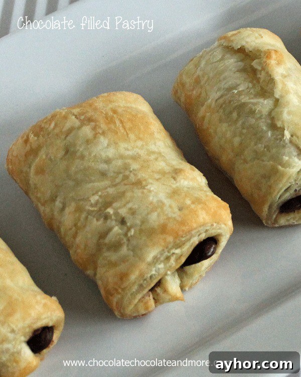 Chocolate filled Pastry-good things don't have to be complicated.