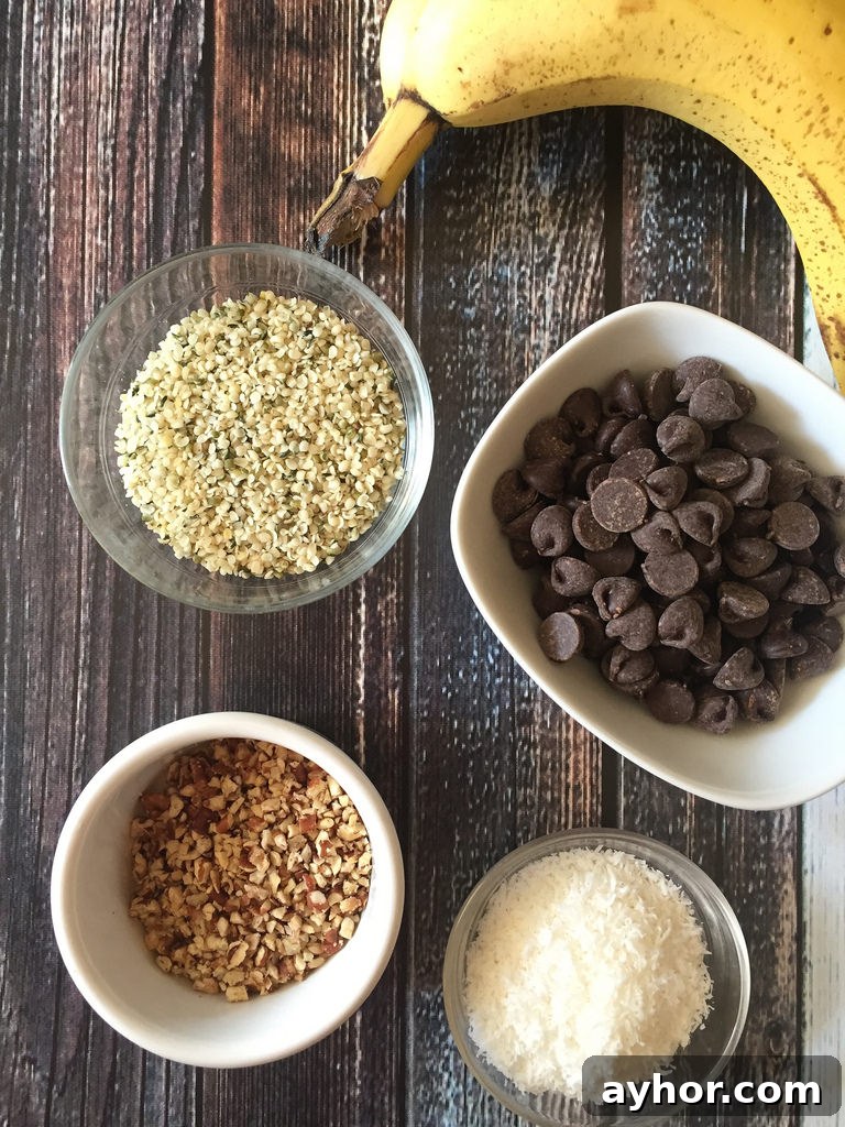 Frozen Chocolate-and-Hemp-Smothered Banana Bites via LizsHealthyTable.com Frozen Chocolate-and-Hemp-Smothered Banana Bites via LizsHealthyTable.com
