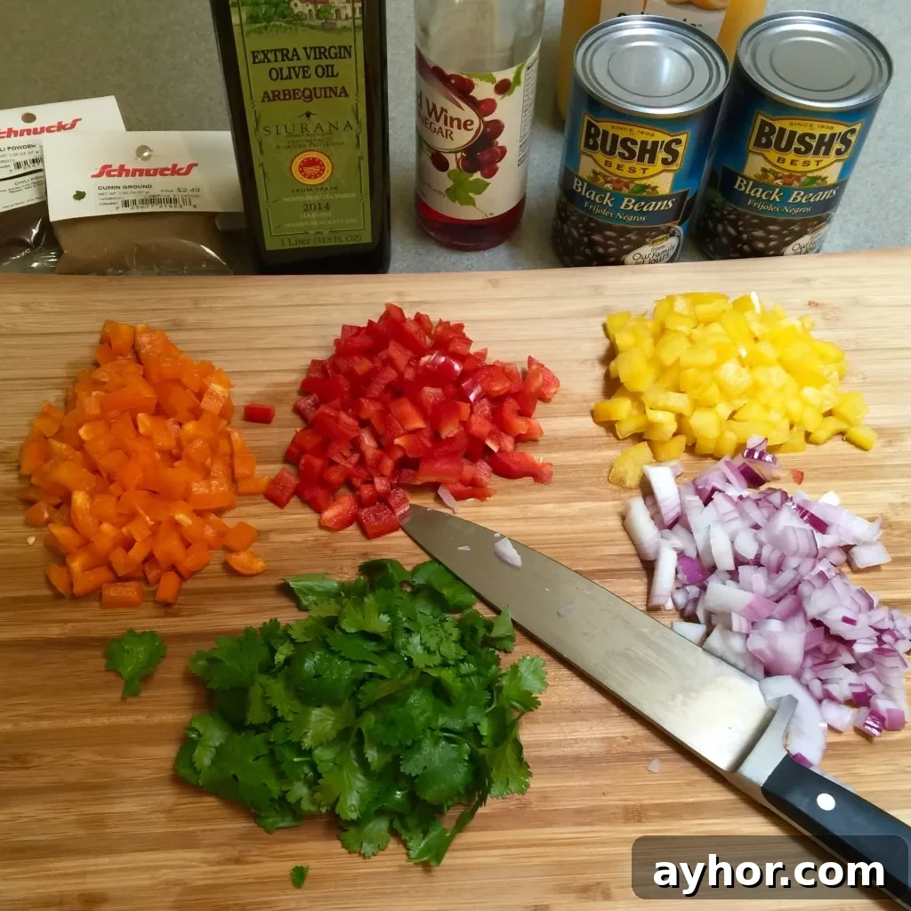 Zesty Black Bean and Rice Salad with Lime-Cilantro Dressing 3 Black Beans and Rice Salad