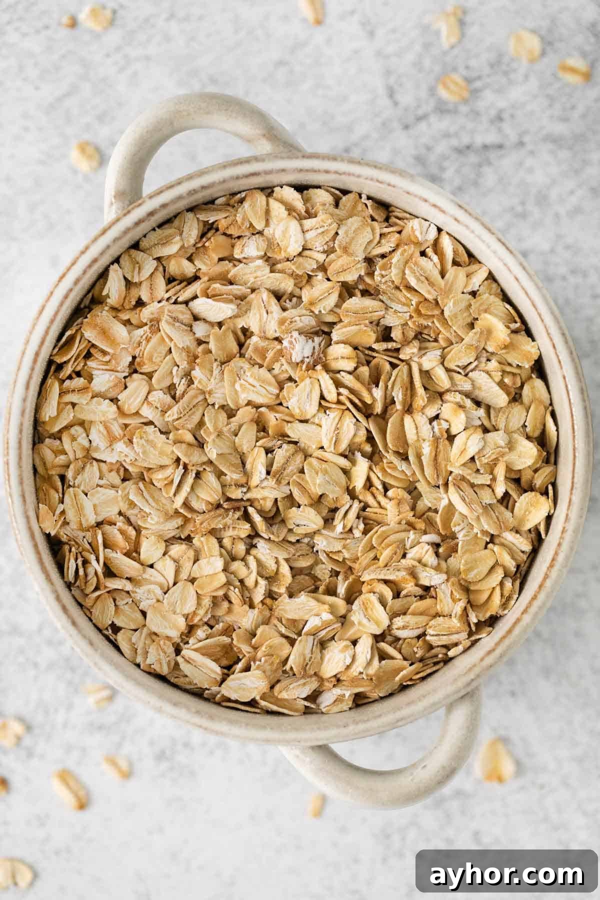 Oats in a bowl