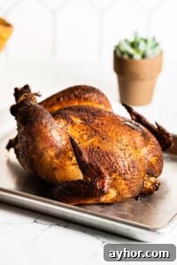 smoked whole chicken vertical