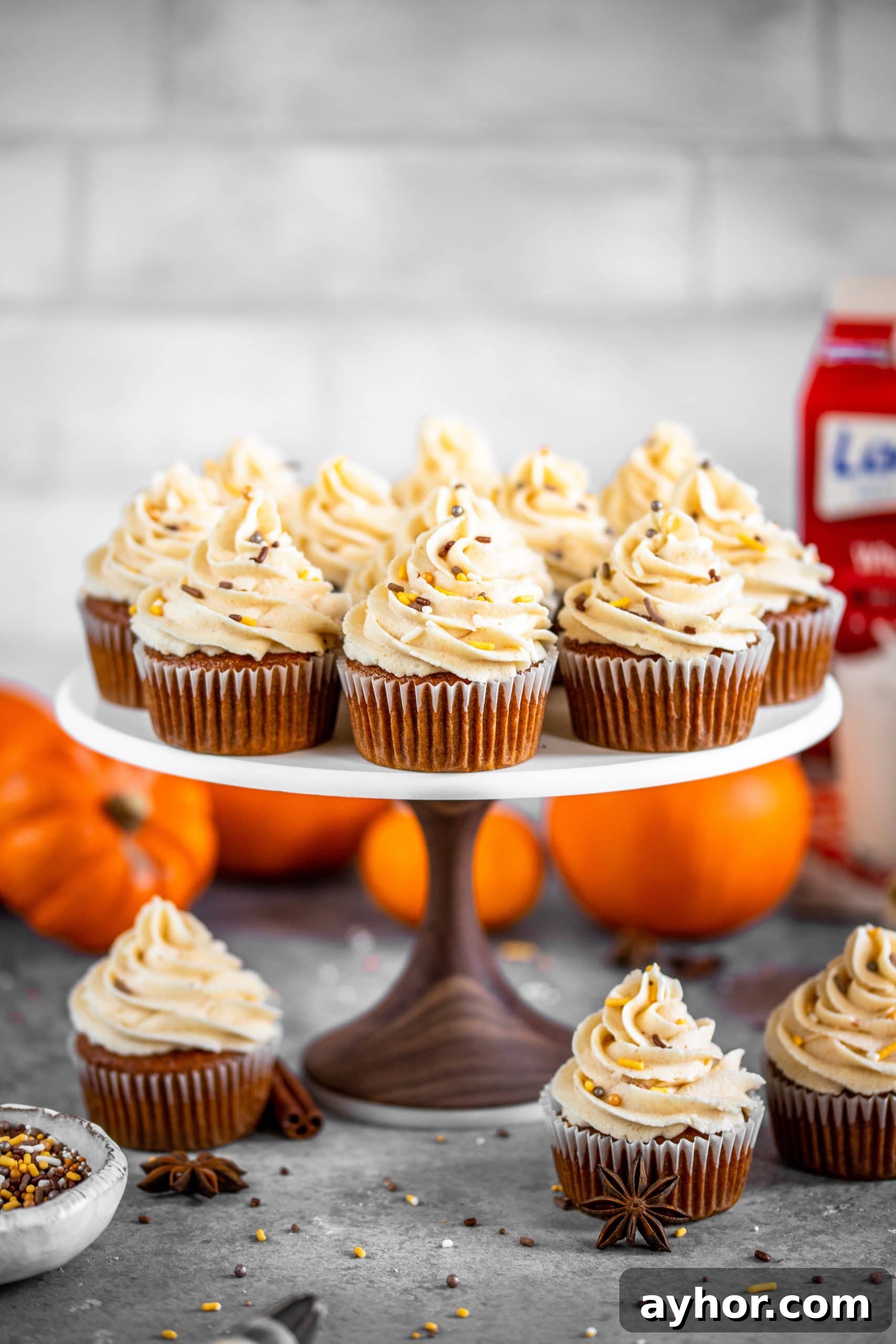 Pumpkin Spice Cupcakes with Maple Brown-Butter Frosting 2 Pumpkin Spice Cupcakes