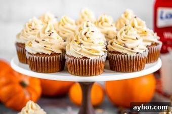 Pumpkin Spice Cupcakes with Maple Brown-Butter Frosting 9 Pumpkin Spice Cupcakes