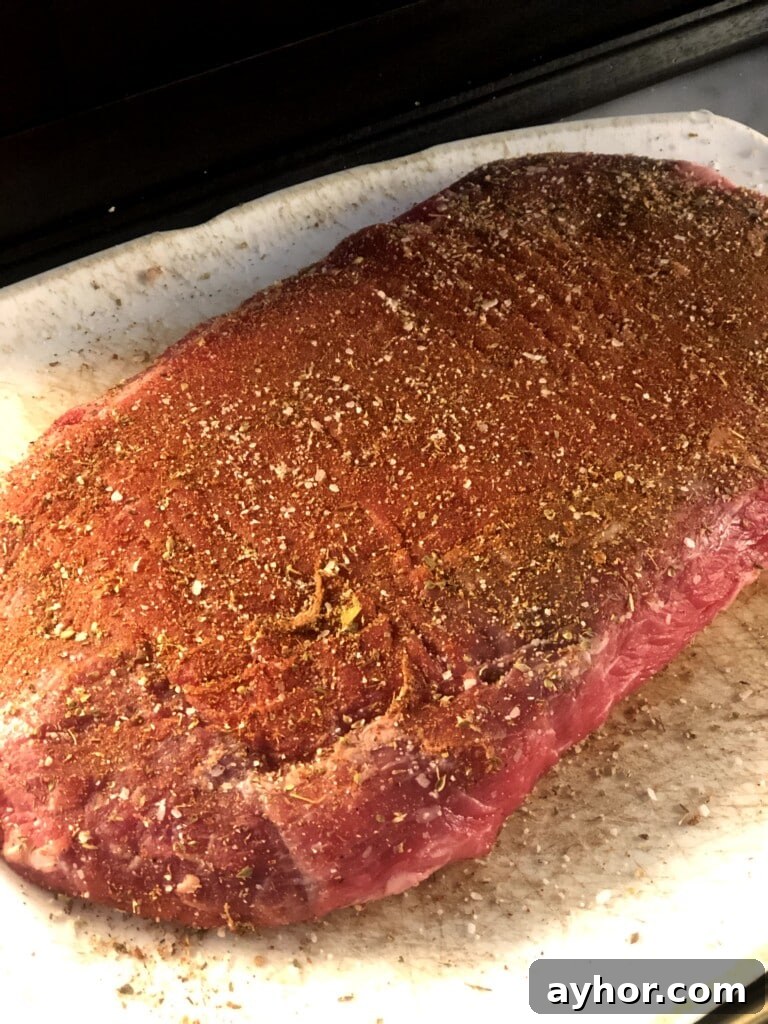 spice rub flank steak