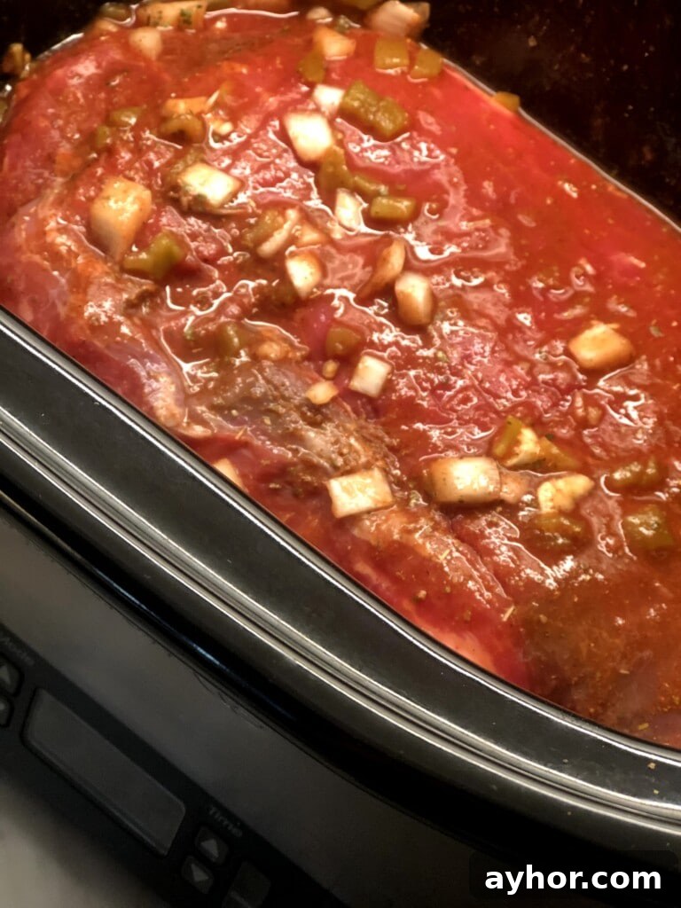 slow cooker shredded beef