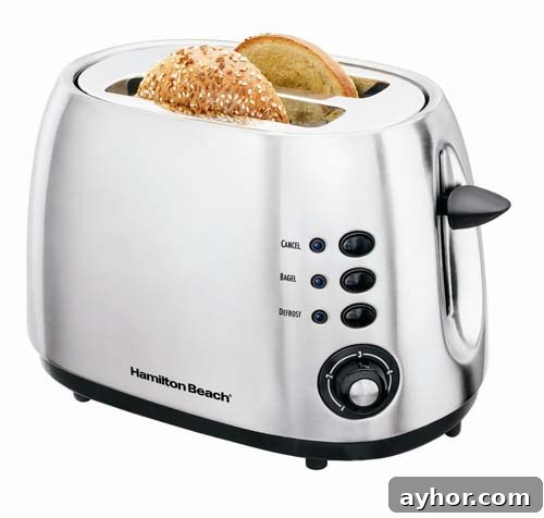 Hamilton Beach 2-Slice Toaster Review: Affordable, Versatile, Stylish 2 Hamilton Beach 2-Slice Toaster – Brushed Metal
