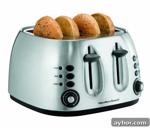 Hamilton Beach 2-Slice Toaster Review: Affordable, Versatile, Stylish 3 Hamilton Beach 4 Slice Toaster