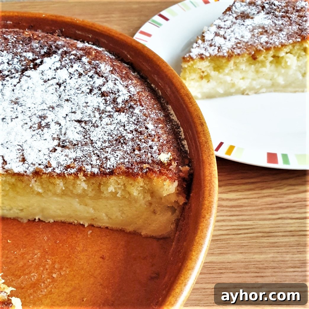 Classic Coconut Cream Pie Recipe for Homemade Dessert 2 A coconut pie with a slice removed onto a plate.