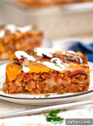 sliced stuffed cabbage casserole