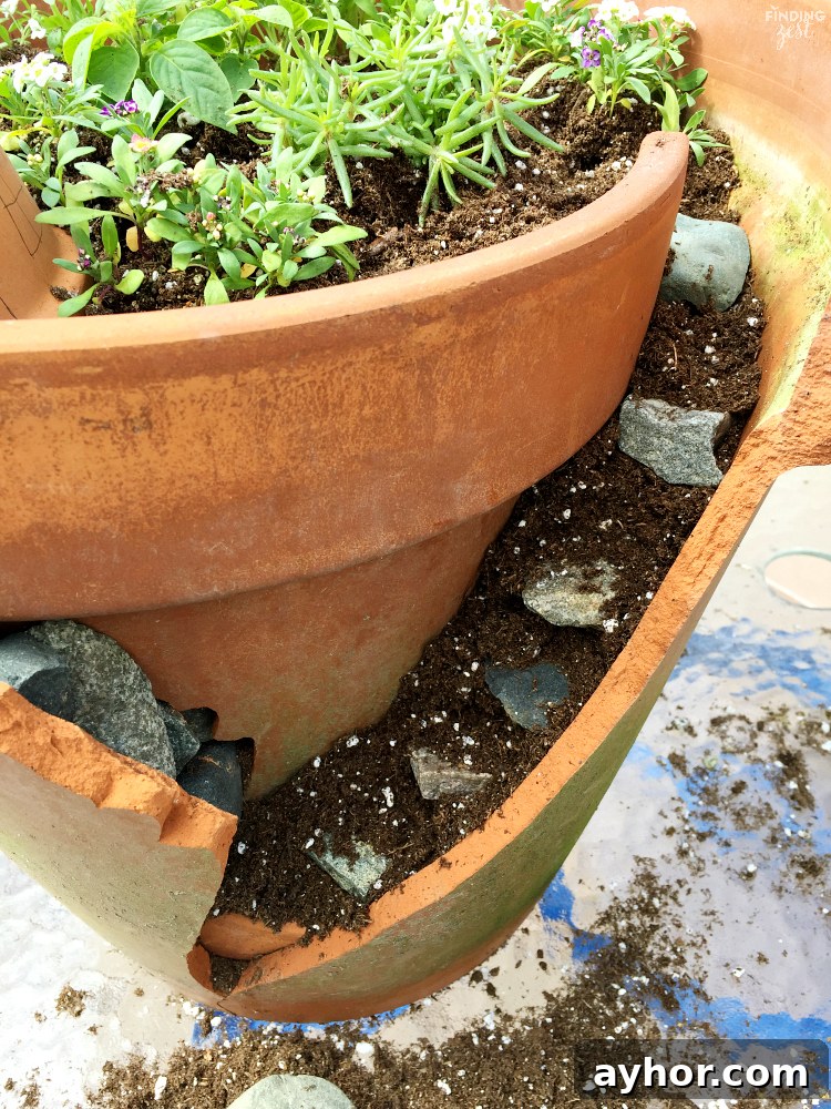 Learn how to build a fairy garden with kids in clay pots. This kids activity is a great opportunity to teach about plants while having fun! Learn how to make both styles including a fairy garden scene with butterflies and a gnome house with broken pot rock steps.