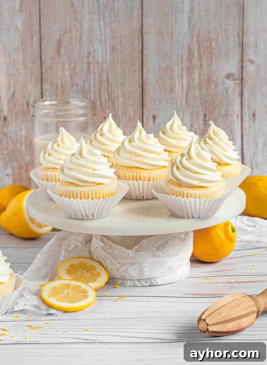 Gluten-Free Lemon Cupcakes — Dairy-Free Citrus Delight 2 A burst of summer citrus, these easy gluten-free lemon cupcakes are topped with the most amazing lemon cream cheese frosting.
