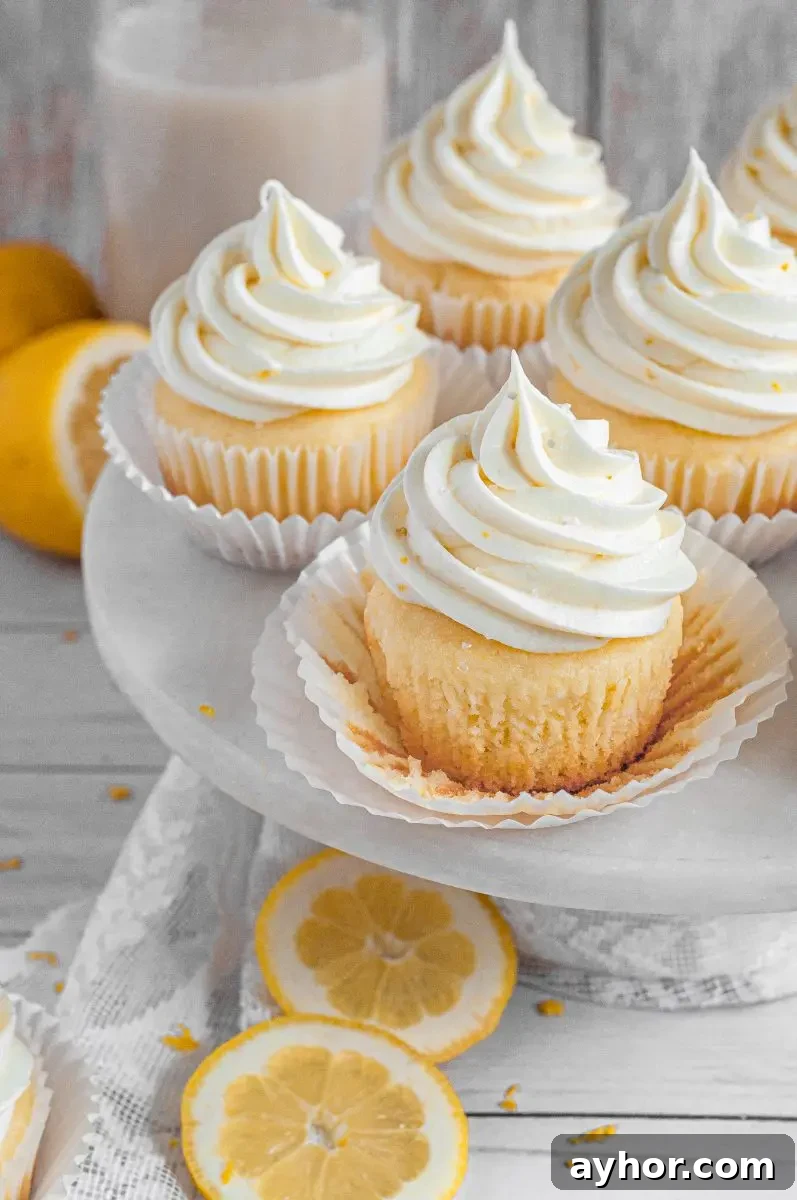 Gluten-Free Lemon Cupcakes — Dairy-Free Citrus Delight 3 A burst of summer citrus, these easy gluten-free lemon cupcakes are topped with the most amazing lemon cream cheese frosting.