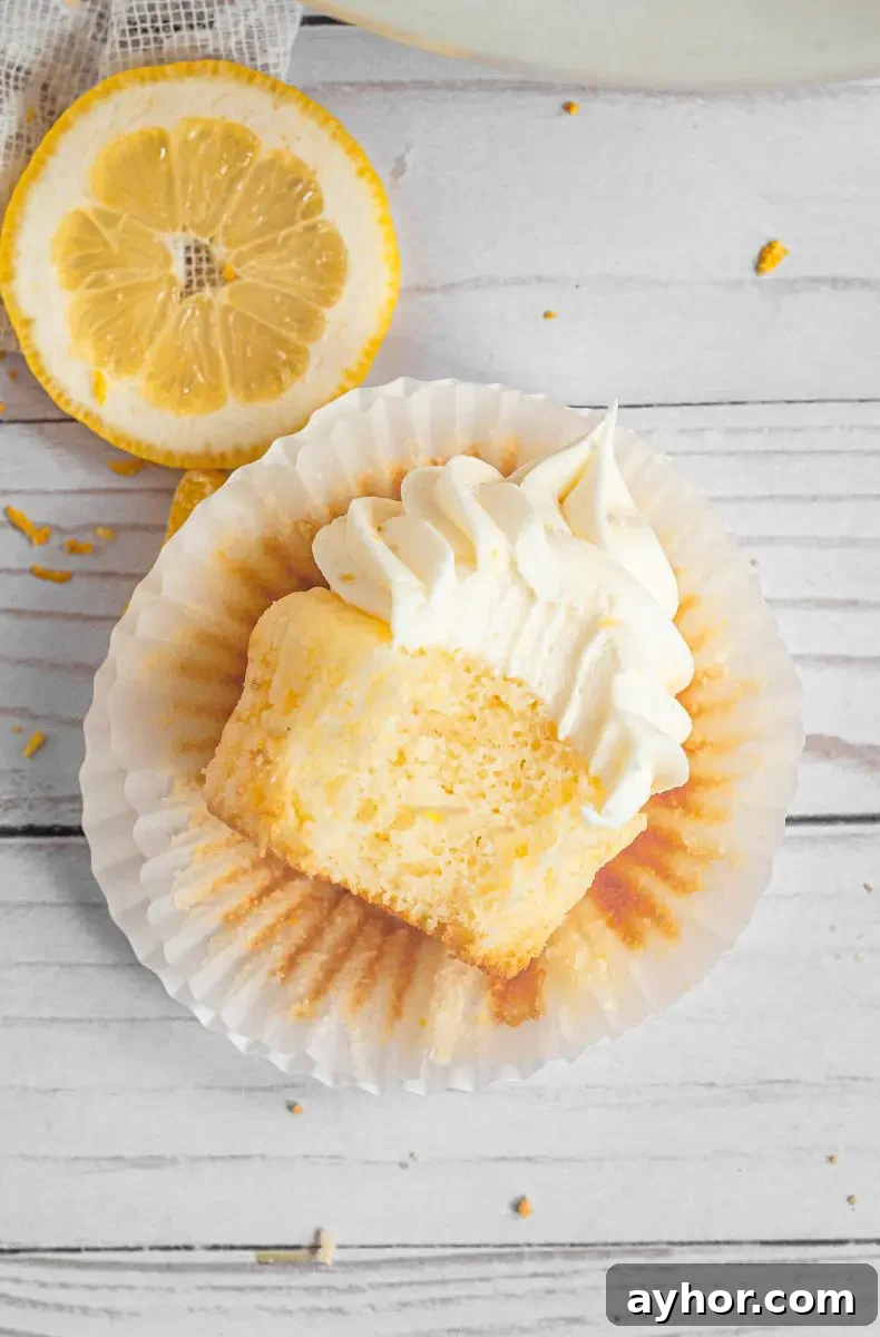 Gluten-Free Lemon Cupcakes — Dairy-Free Citrus Delight 8 A burst of summer citrus, these easy gluten-free lemon cupcakes are topped with the most amazing lemon cream cheese frosting.