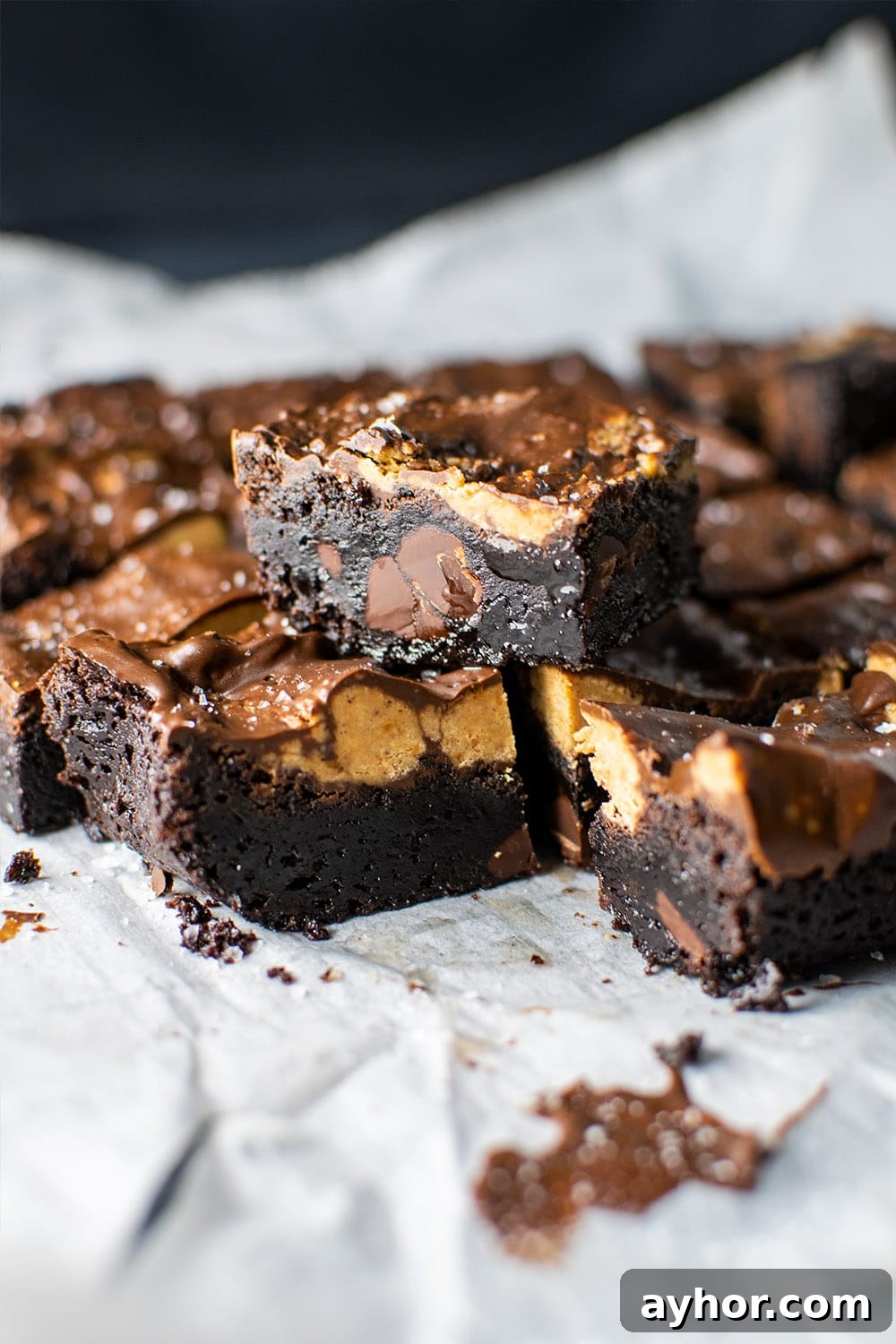 Reese's Peanut Butter Cup Crack Brownies Recipe
