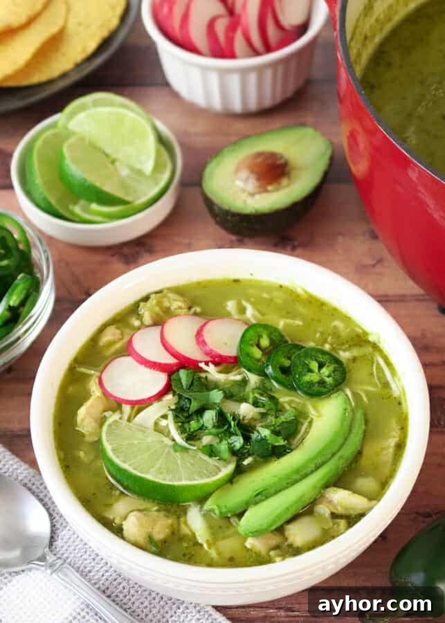 Chicken Pozole Verde Recipe — Gluten-Free Mexican Stew 15 img 4651 14