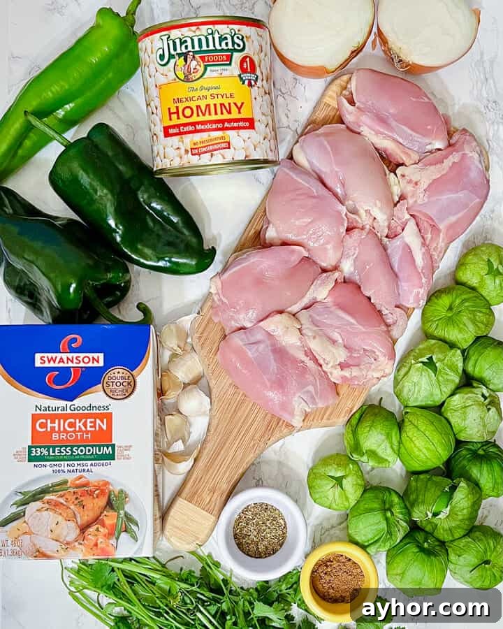 Chicken Pozole Verde Recipe — Gluten-Free Mexican Stew 4 img 4651 3