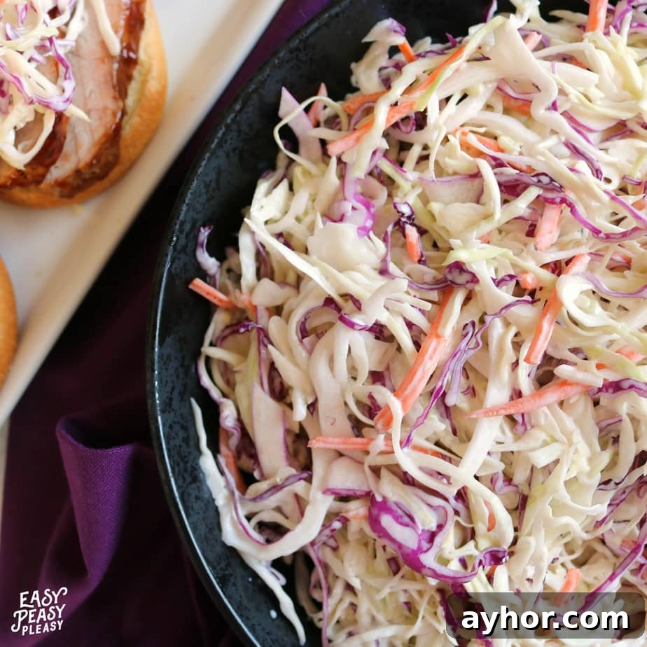 Quick and Easy Traditional Southern Style Coleslaw Recipe