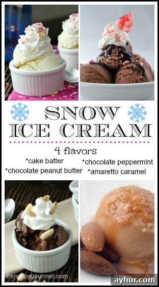 Snow Ice Cream Recipes