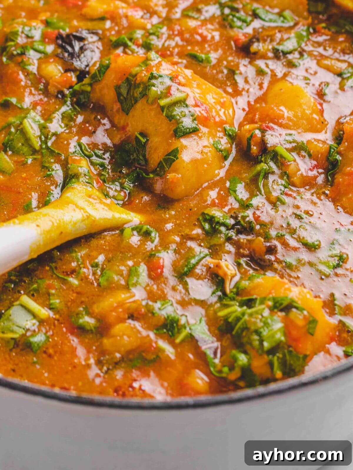 Asaro Nigerian Yam Porridge Recipe: Authentic Spicy Yam Mash 2 A pot of yam porridge.