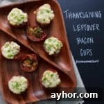 Thanksgiving Leftover Bacon Cups