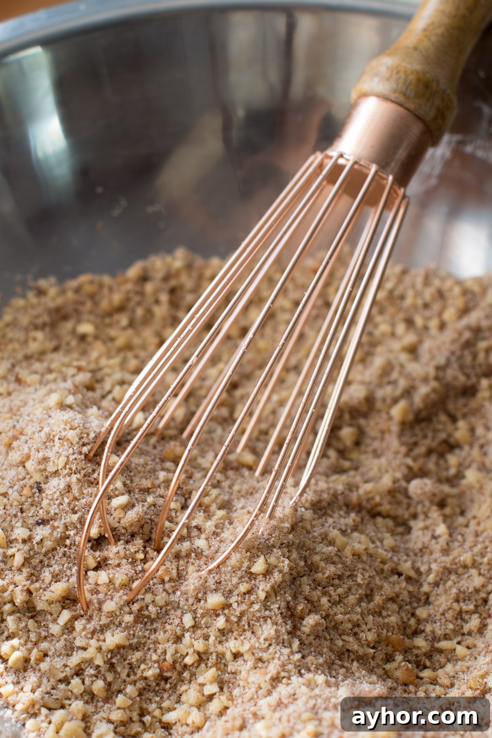 whisking Maple Walnut Rugelach filling