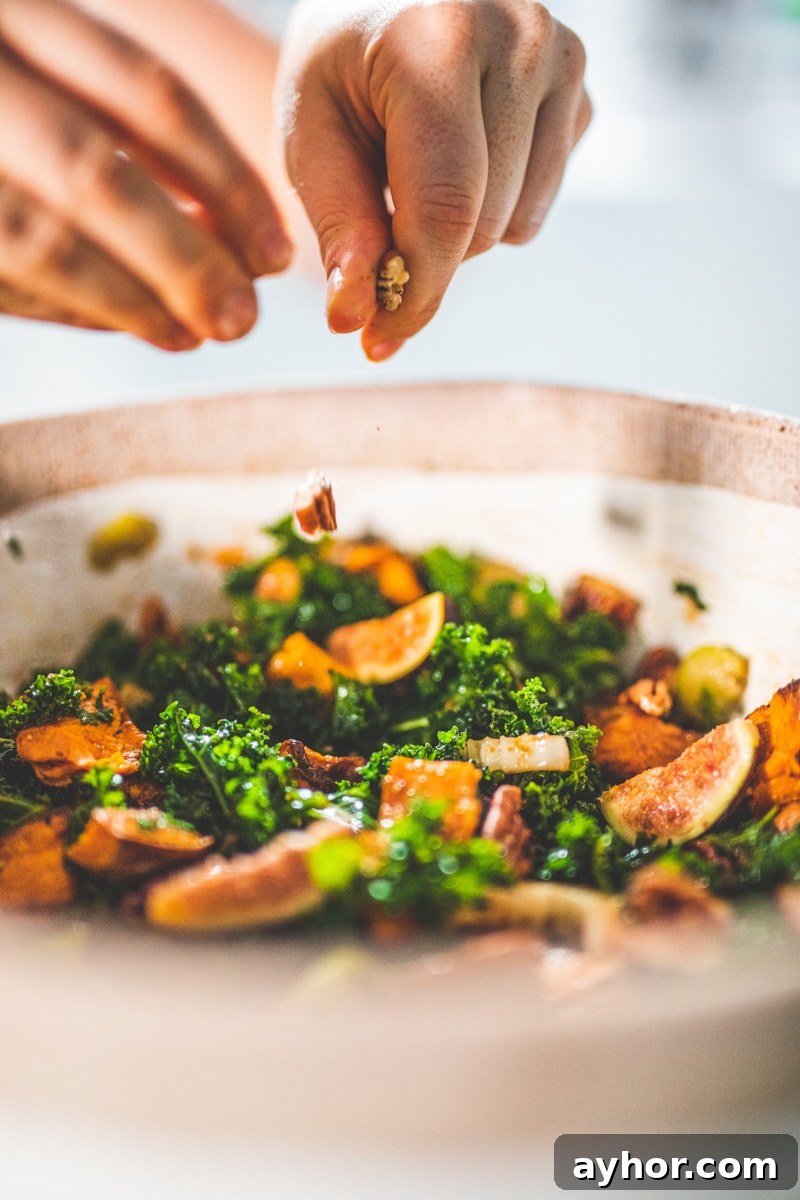 Sweet Potato & Fig Salad - Georgie Eats