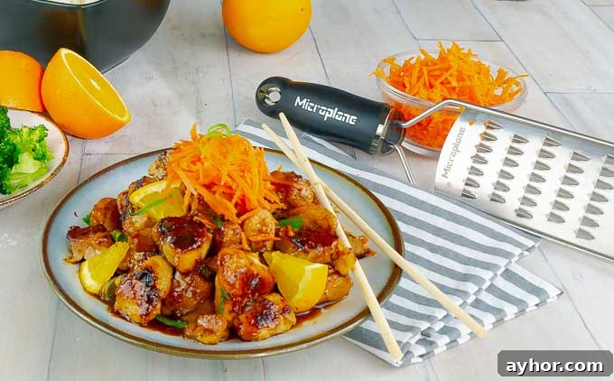 Sticky Orange Chicken Stir Fry
